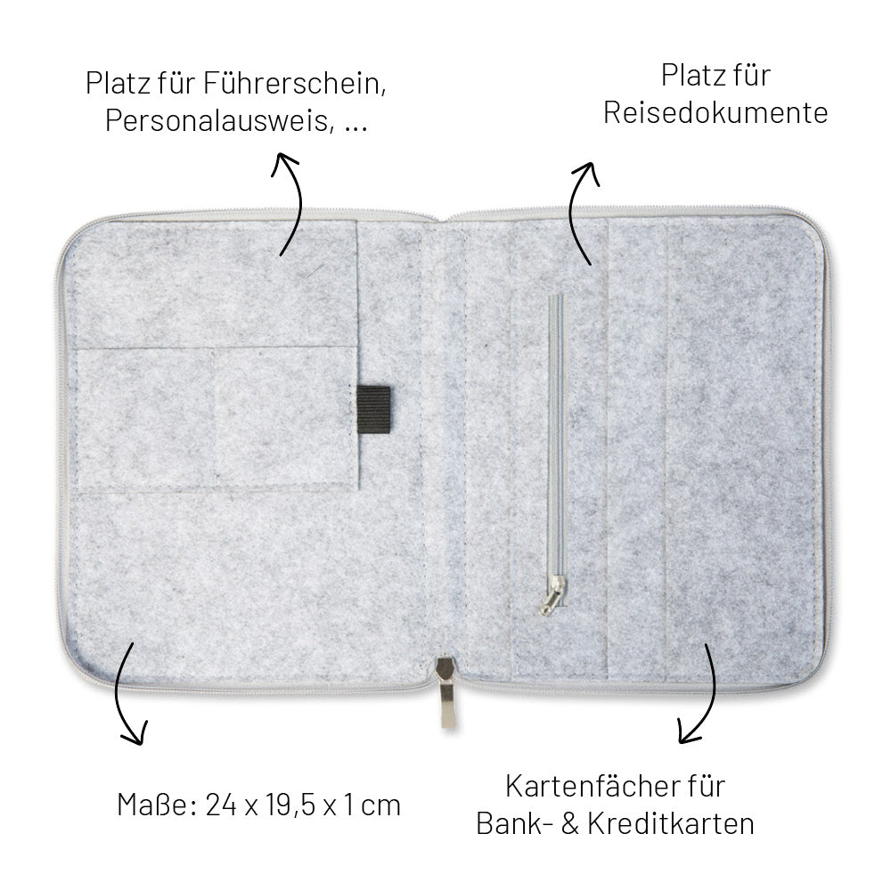 Reiseorganizer HERZFLIEGER | Filz