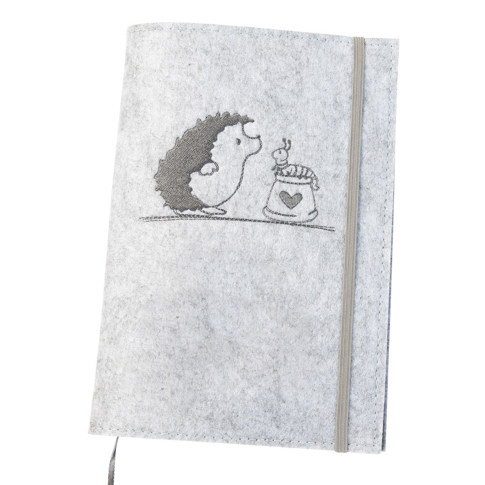 U-booklet & vaccination card cover HEDGEHOG | felt