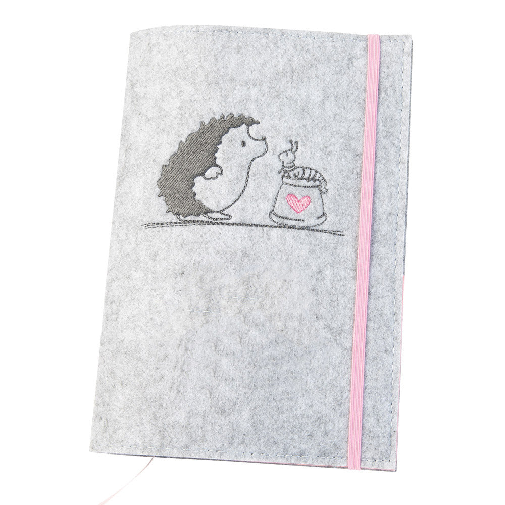 U-booklet & vaccination card cover HEDGEHOG | felt