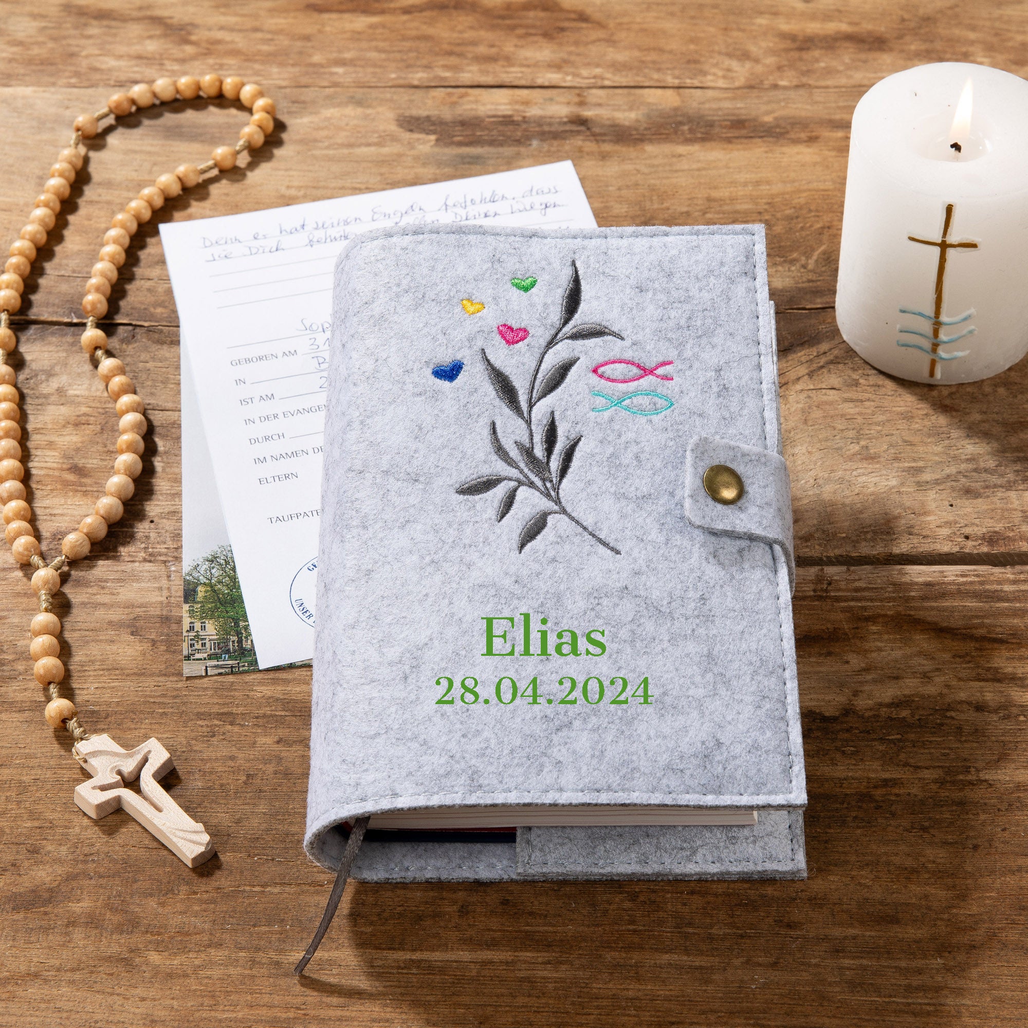 Hymn and Prayer Book Cover OLIVE BRANCH | Felt