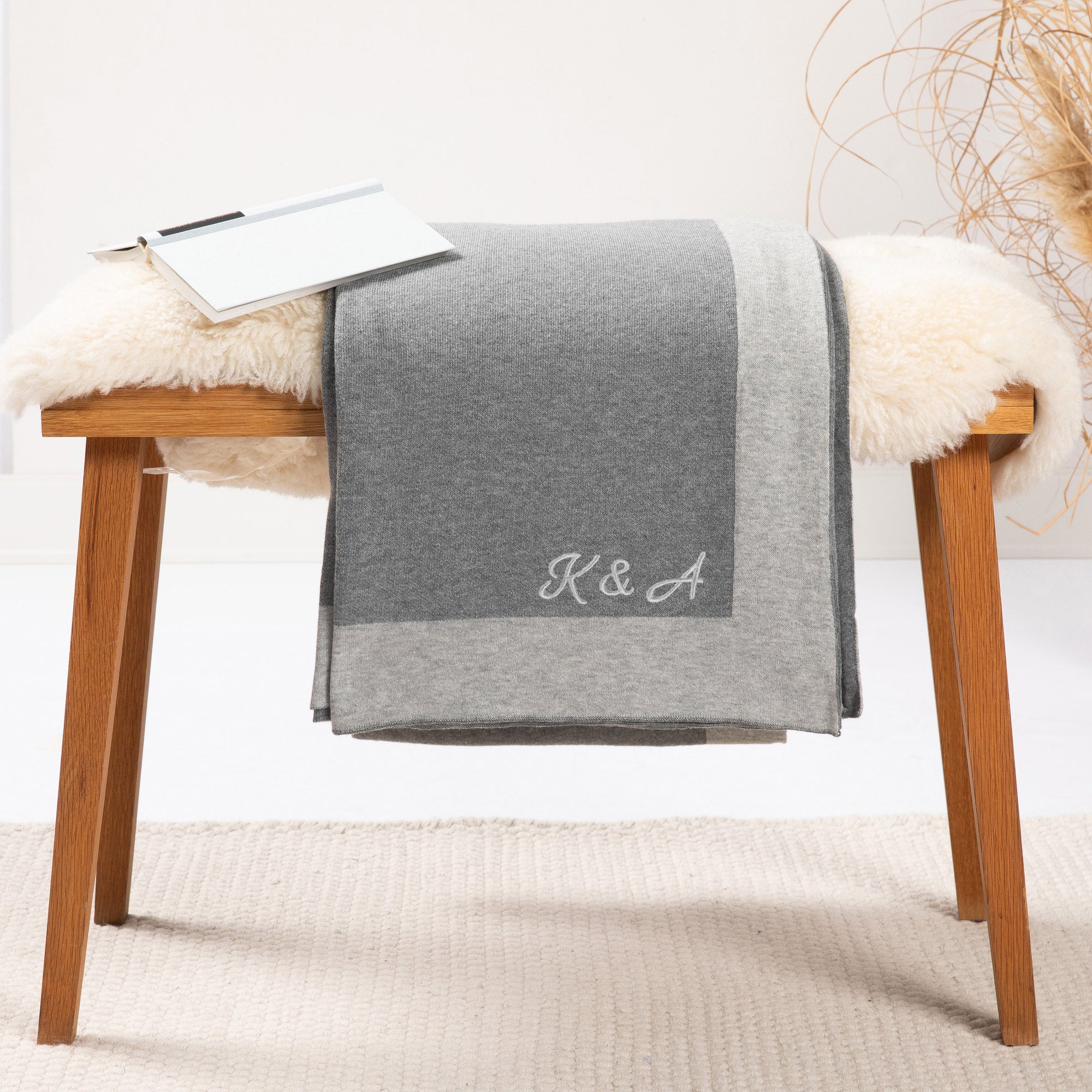 Two-tone reversible blanket CLASSIC | 100% cotton | 150x200cm