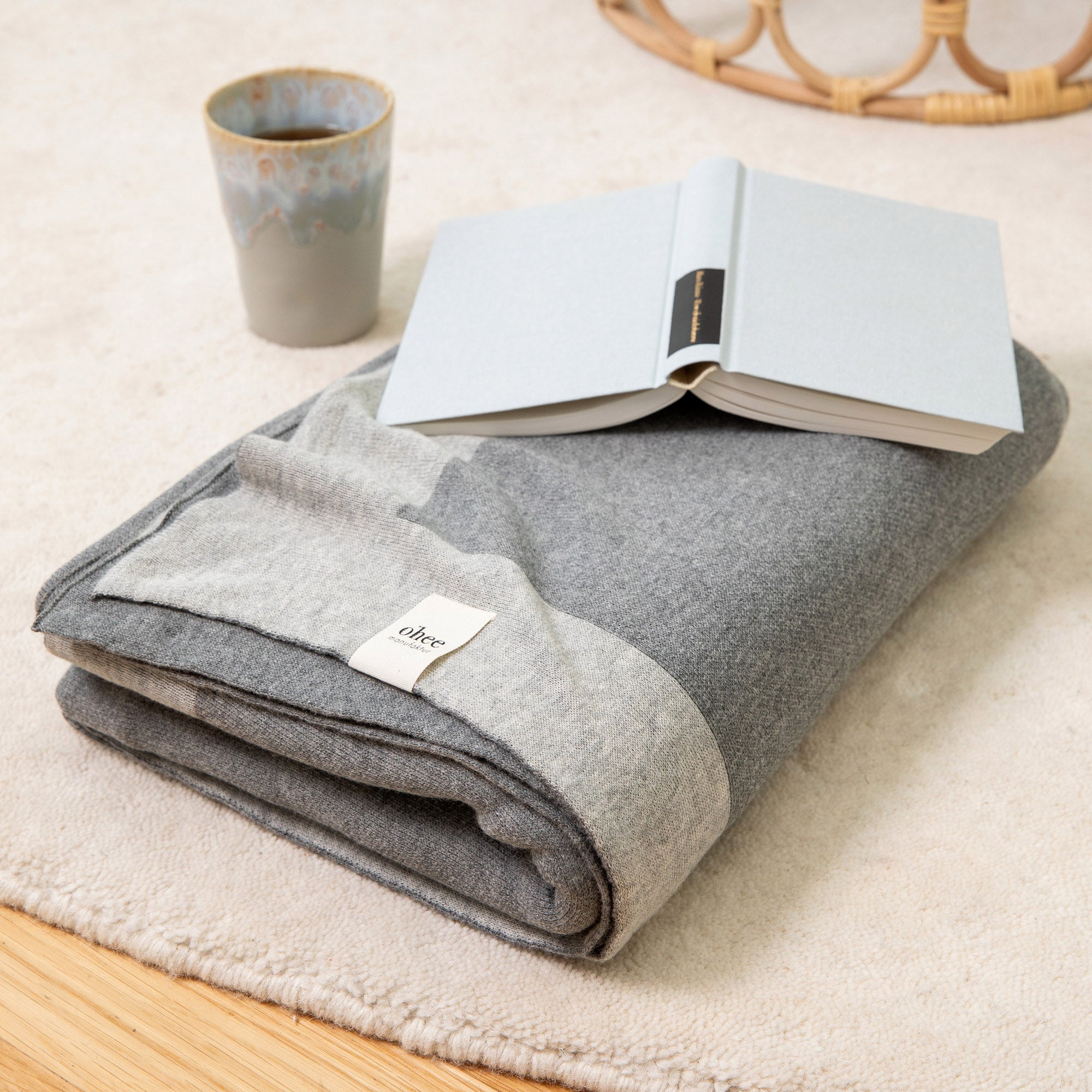 Two-tone reversible blanket CLASSIC | 100% cotton | 150x200cm