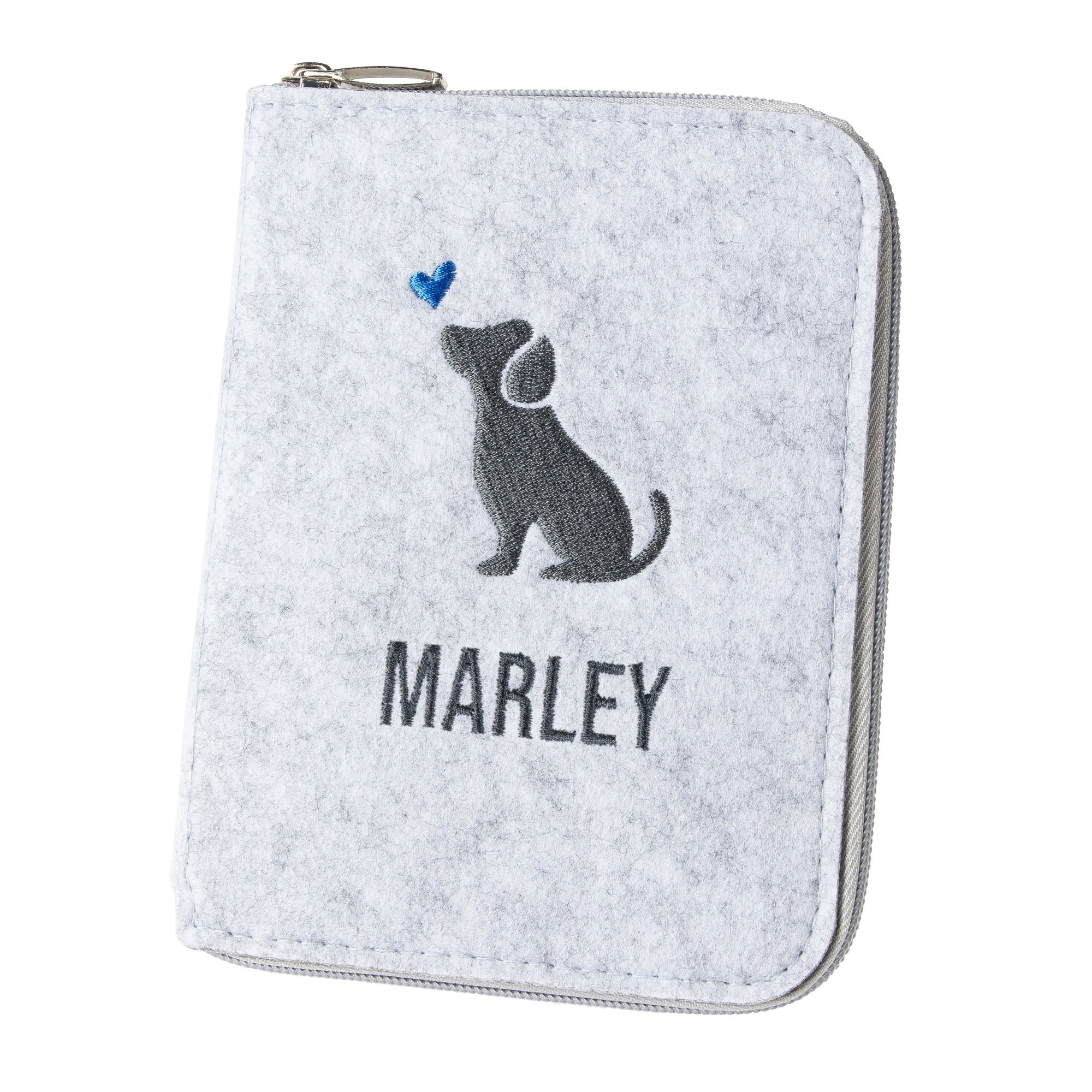 Pet passport cover PAW | Felt with zipper