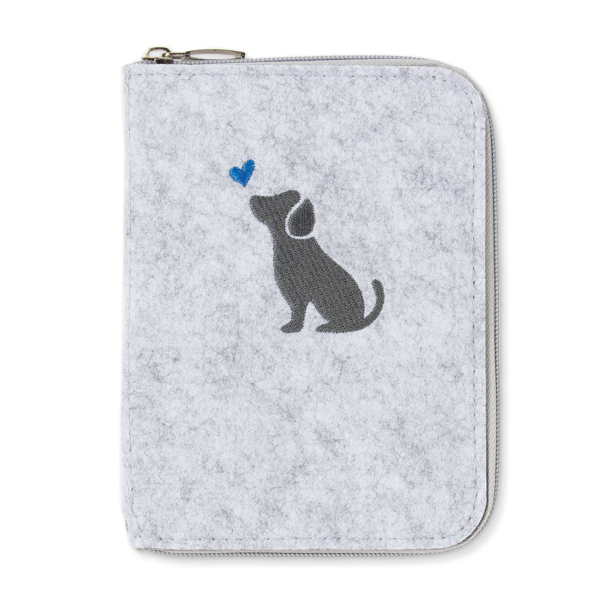 Pet passport cover PAW | Felt with zipper