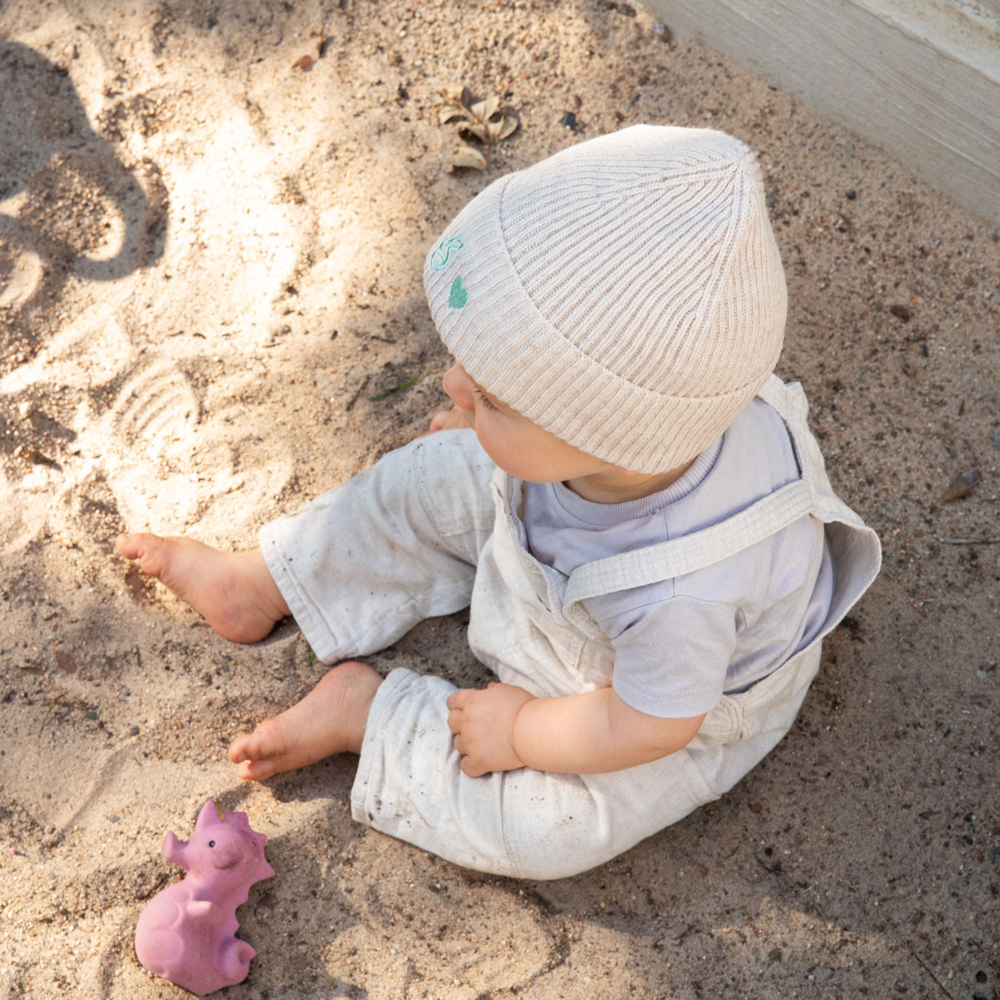 Baby beanie | Cotton & merino wool