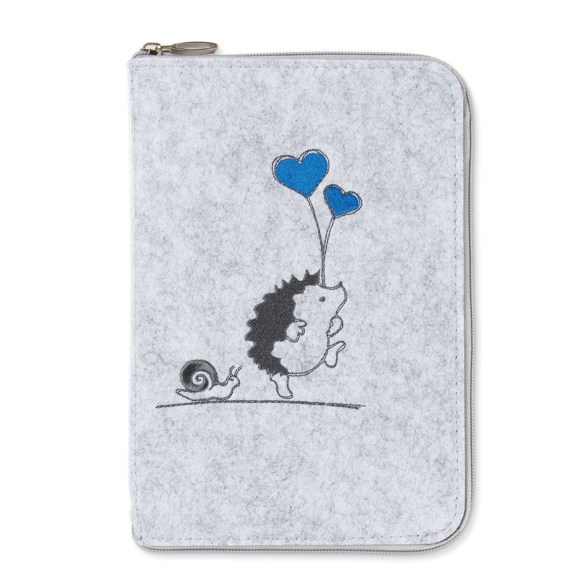 U-booklet & vaccination card cover HEDGEHOG & SNAIL | felt