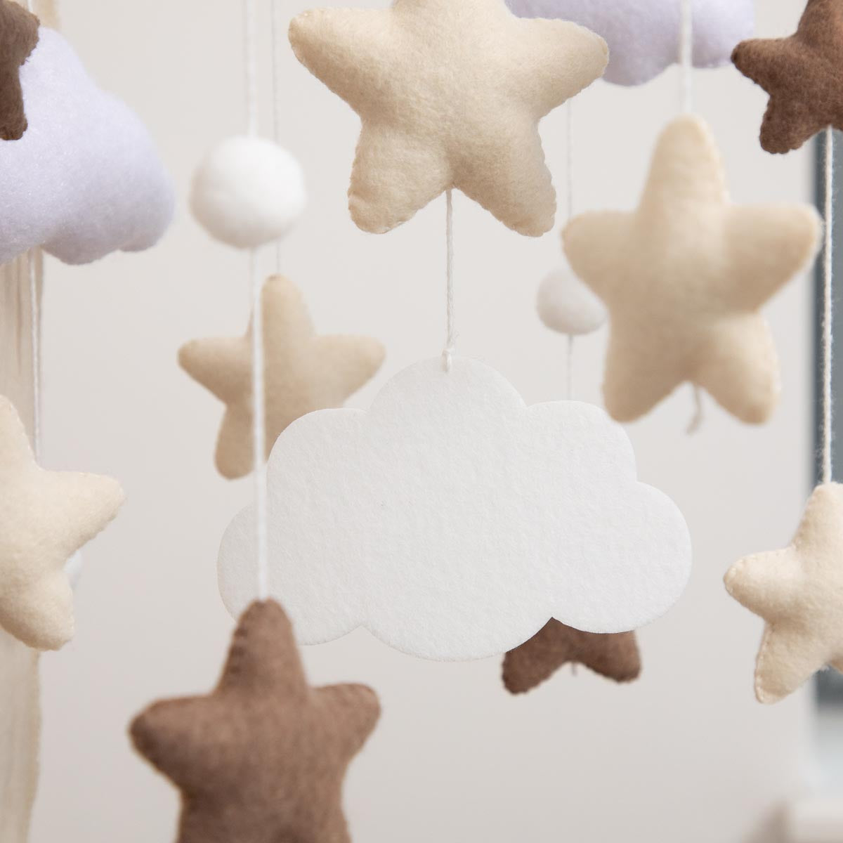 Baby Mobile CLOUDS & STARS I Felt