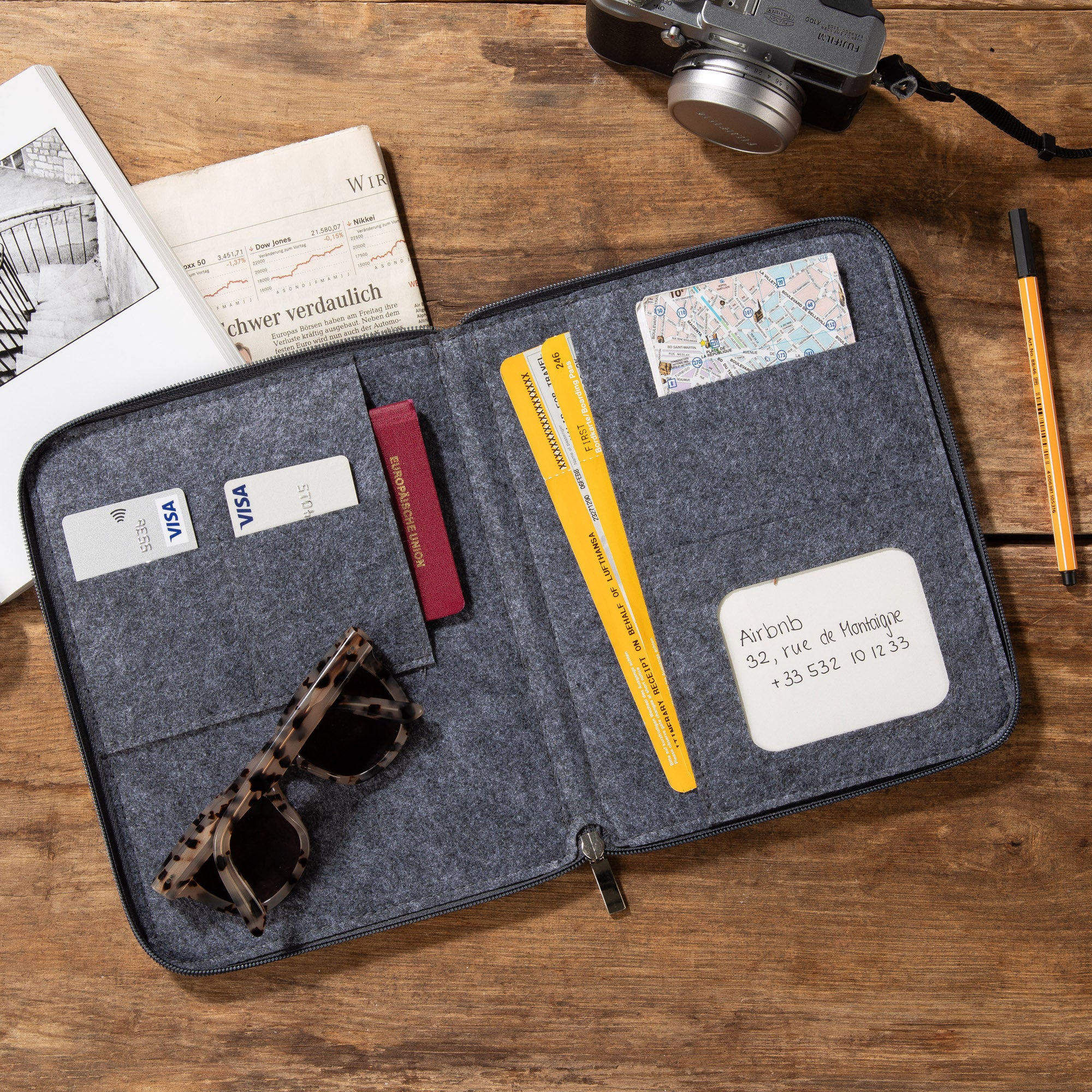 Travel Organizer GLOBE | Felt