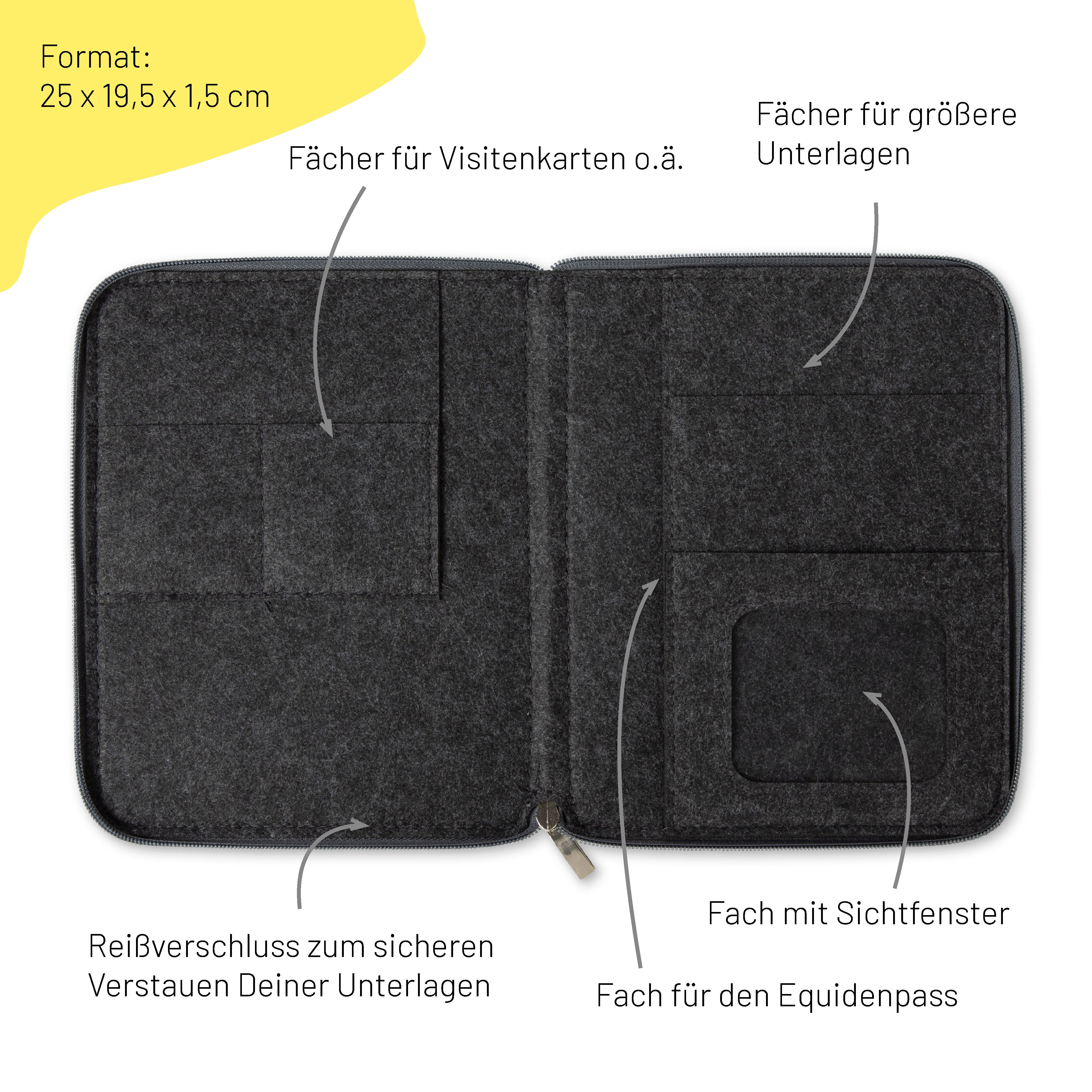 Equine Passport Cover CLASSIC | Felt