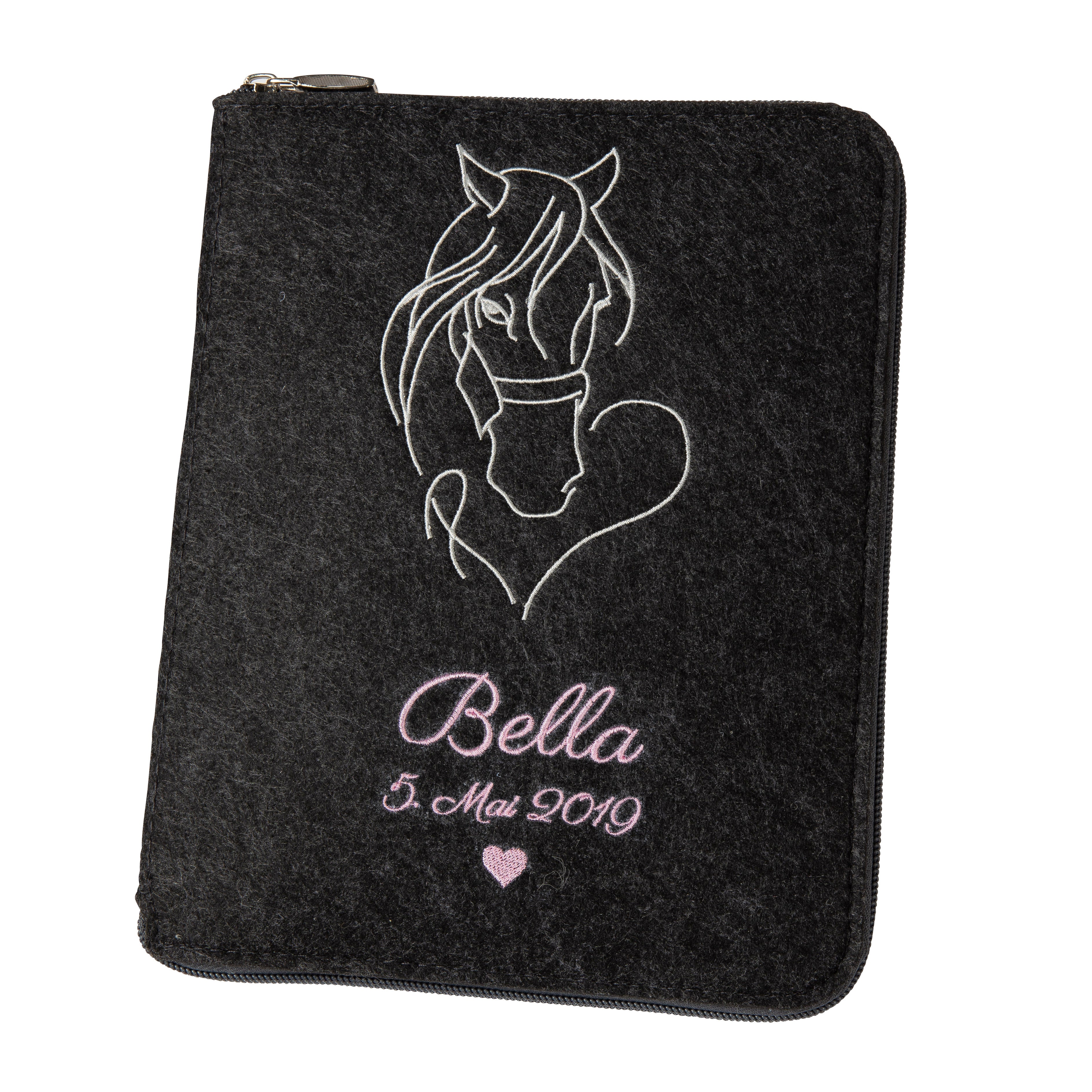 Equine Passport Cover HORSE | Felt