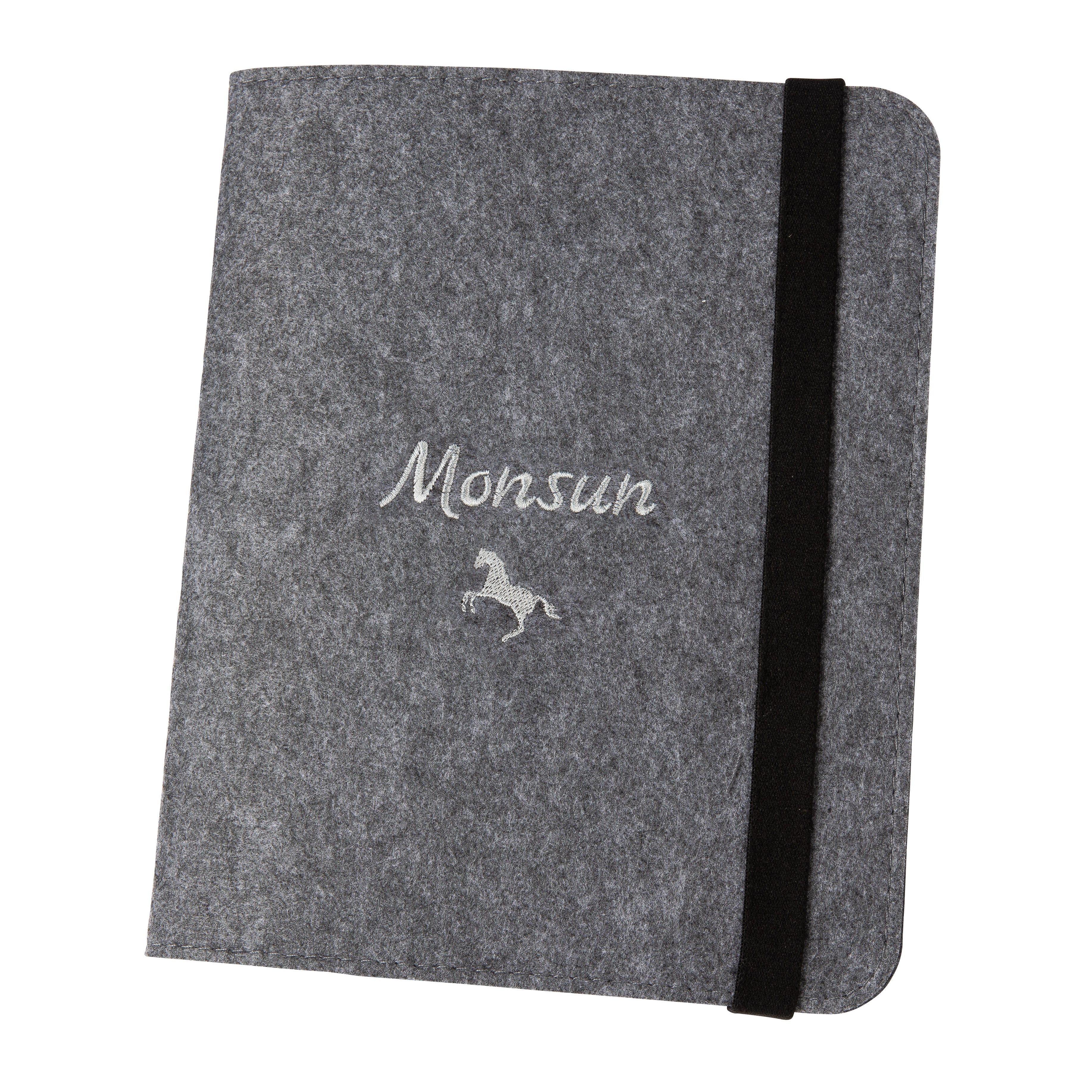 Equine Passport Cover with Elastic Band CLASSIC | Felt